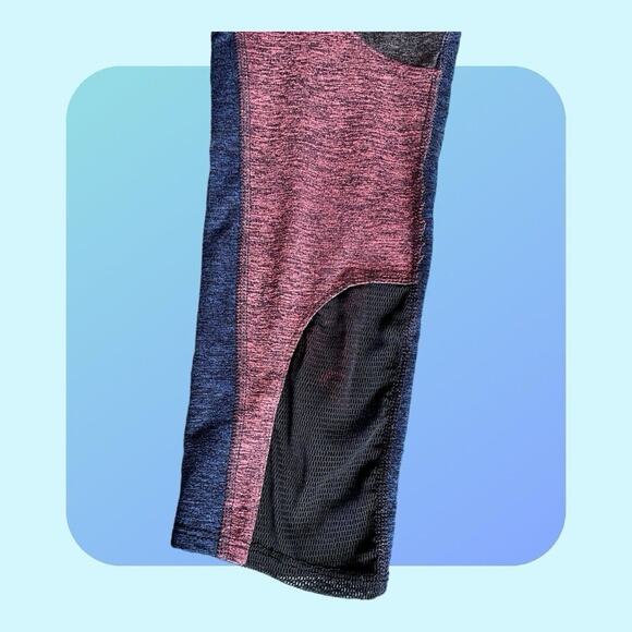 Free People FP Movement Dylan' Colorblock Heather High-Rise Leggings sz S Red - Picture 9 of 16